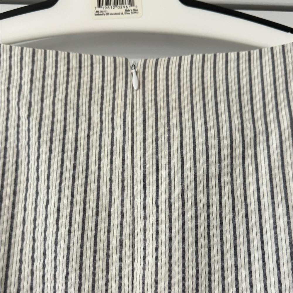 ALYX Gray and White Striped Mini Dress SIZE 16 - Picture 6 of 12
